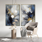 Cargar imagen en el visor de la galería, Set de 2 Cuadros Decorativos Abstract Colors 3 - 310 - Para Sala
