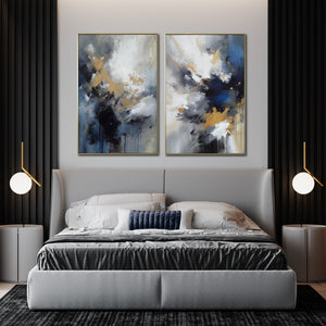 Set de 2 Cuadros Decorativos Abstract Colors 3 - 310 - Para Recamara