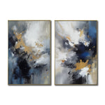 Cargar imagen en el visor de la galería, Set de 2 Cuadros Decorativos Abstract Colors 3 - 310 - Para Sala
