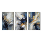 Cargar imagen en el visor de la galería, Set de 3 Cuadros Decorativos Abstract Colors 3 - 310 - Para Sala

