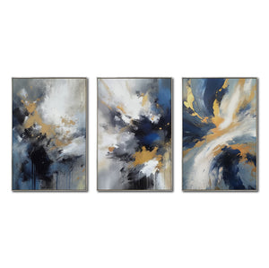 Set de 3 Cuadros Decorativos Abstract Colors 3 - 310 - Para Sala