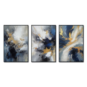 Set de 3 Cuadros Decorativos Abstract Colors 3-310 - Para Credenza
