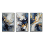 Cargar imagen en el visor de la galería, Set de 3 Cuadros Decorativos Abstract Colors 3 - 310 - Para Sala

