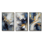 Cargar imagen en el visor de la galería, Set de 3 Cuadros Decorativos Abstract Colors 3 - 310 - Para Sala
