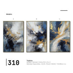 Cargar imagen en el visor de la galería, Set de 3 Cuadros Decorativos Abstract Colors 3 - 310 - Para Sala
