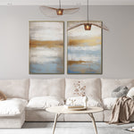 Cargar imagen en el visor de la galería, Set de 2 Cuadros Decorativos Abstract Colors 3-311 - Para Sala
