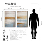 Cargar imagen en el visor de la galería, Set de 2 Cuadros Decorativos Abstract Colors 3-311 - Para Sala
