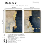 Cargar imagen en el visor de la galería, Set de 2 Cuadros Decorativos Abstract Colors 3-312 - ´Para Sala
