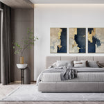Cargar imagen en el visor de la galería, Set de 3 Cuadros Decorativos Abstract Colors 3-312 - Para Sala

