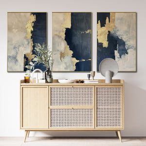 Set de 3 Cuadros Decorativos Abstract Colors 3-312 - Para Credenza