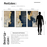 Cargar imagen en el visor de la galería, Set de 3 Cuadros Decorativos Abstract Colors 3-312 - Para Sala
