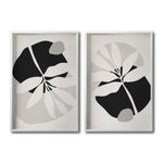 Cargar imagen en el visor de la galería, Set 2 Cuadros Decorativos Abstracto Negro Arena 031 - Arte Elegante Estilo Boho Minimalista en Beige y Negro
