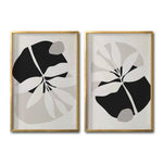 Cargar imagen en el visor de la galería, Set 2 Cuadros Decorativos Abstracto Negro Arena 031 - Arte Elegante Estilo Boho Minimalista en Beige y Negro
