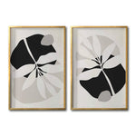 Cargar imagen en el visor de la galería, Set Cuadros Decorativos Abstracto Negro Arena 031 - Para Comedor
