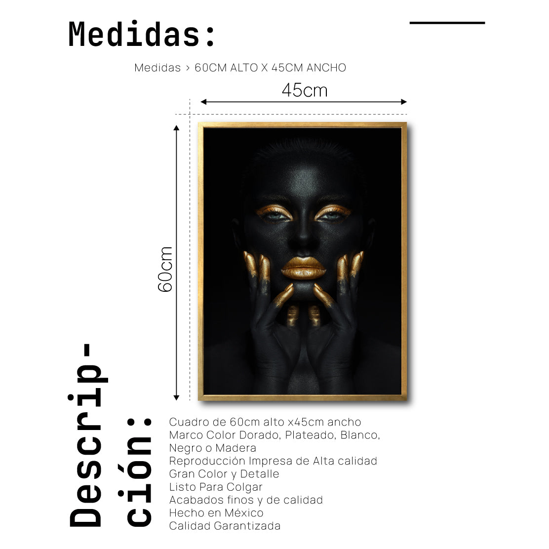 Cuadro Decorativo Black Woman 033