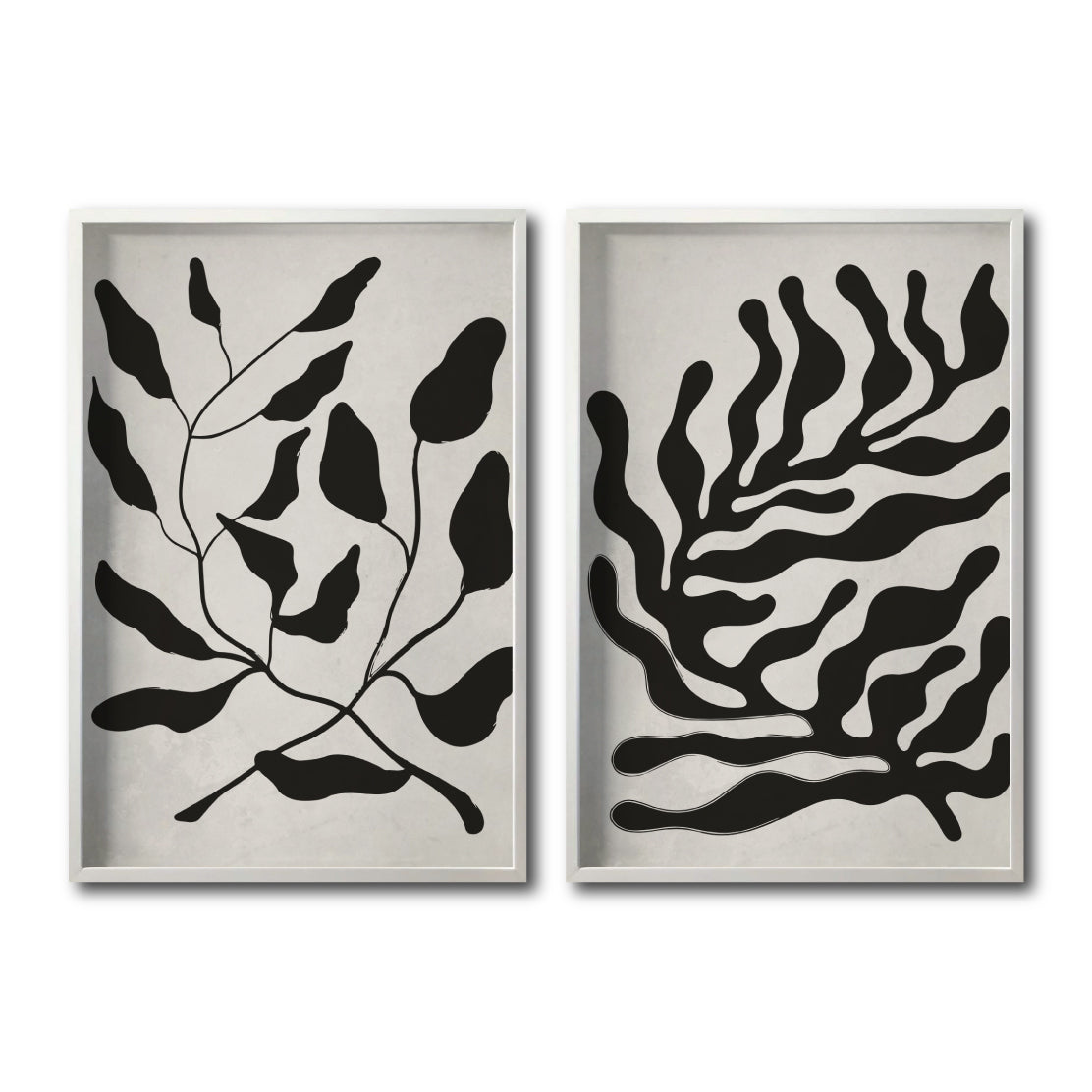 Set Cuadros Decorativos Abstracto Negro Arena 032 -Para Recámara