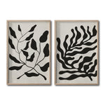 Cargar imagen en el visor de la galería, Set Cuadros Decorativos Abstracto Negro Arena 032 -Para Recámara
