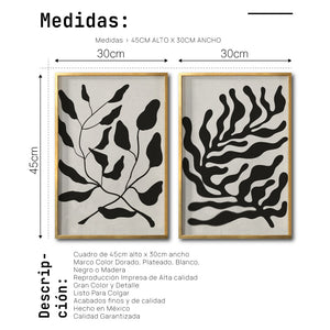 Set Cuadros Decorativos Abstracto Negro Arena 032 -Para Recámara