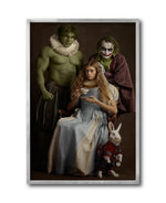 Cargar imagen en el visor de la galería, Cuadro Decorativo Personajes Época 032 Superhéroes Hulk, Joker, Alicia

