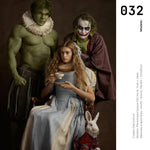 Cargar imagen en el visor de la galería, Cuadro Decorativo Personajes Época 032 Superhéroes Hulk, Joker, Alicia
