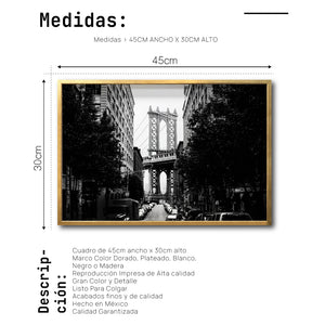 Cuadro Decorativo NY 033 - Manhattan Bridge New York Dumbo