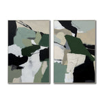 Cargar imagen en el visor de la galería, Set de 2 Cuadros Decorativos Abstract Colors 3-337-Diptico
