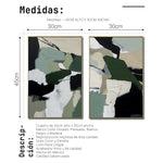 Cargar imagen en el visor de la galería, Set de 2 Cuadros Decorativos Abstract Colors 3-337-Diptico
