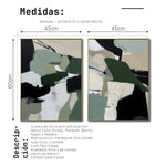 Cargar imagen en el visor de la galería, Set de 2 Cuadros Decorativos Abstract Colors 3-337-Diptico
