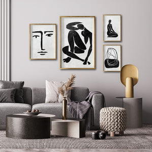 Compra lienzos decorativos abstractos Canvas online para tu recámara, sala o comedor. Decoración de interiores. Arte minimalista. Arte Boho.