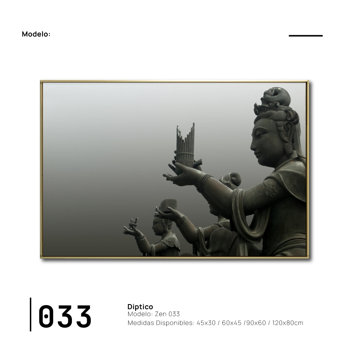 Cuadro Decorativo - Zen 033 - Budas Orando