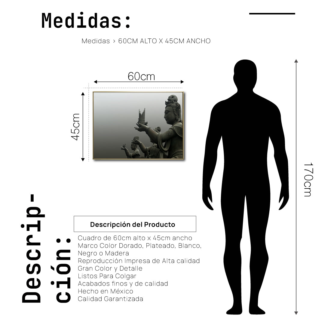 Cuadro Decorativo - Zen 033 - Budas Orando