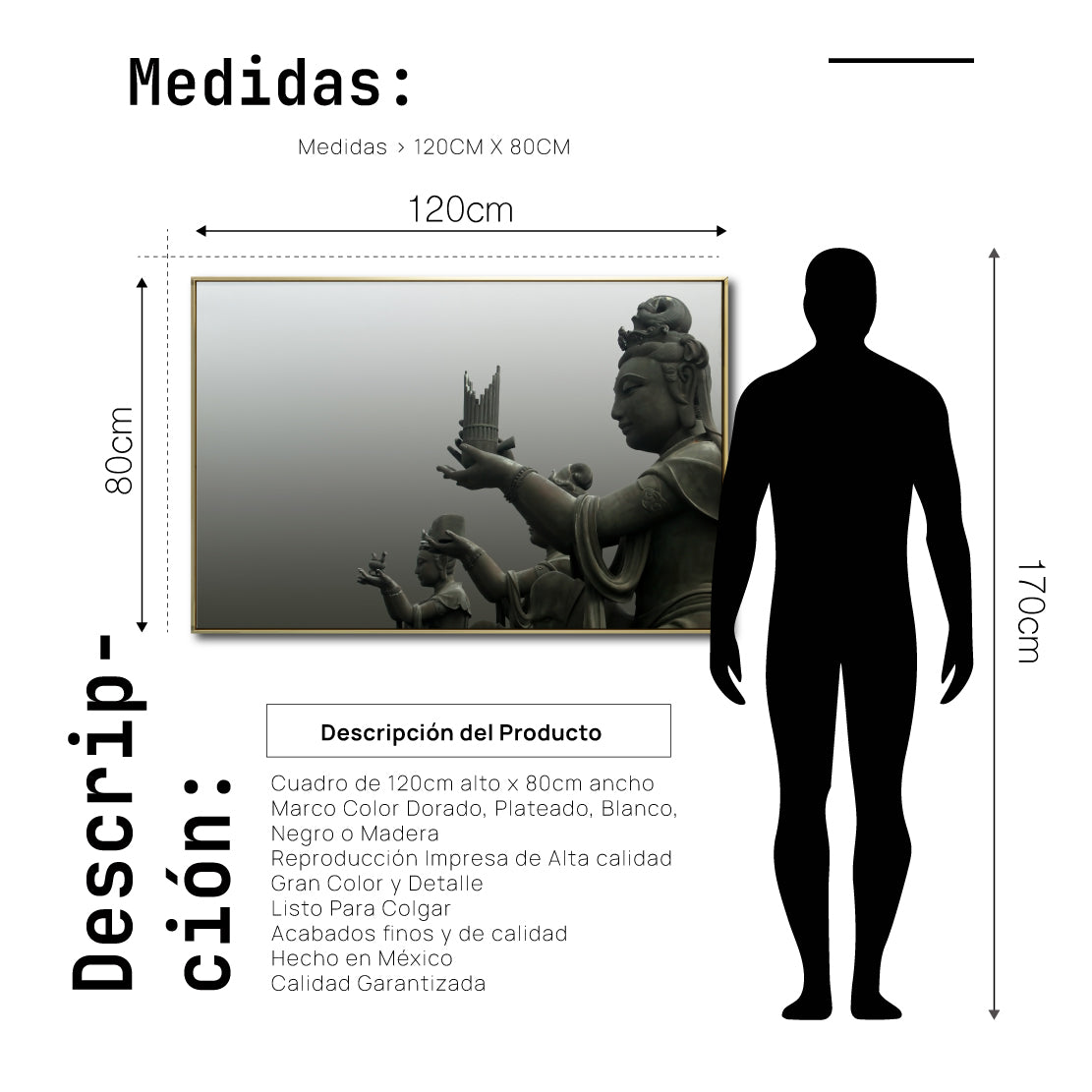 Cuadro Decorativo - Zen 033 - Budas Orando