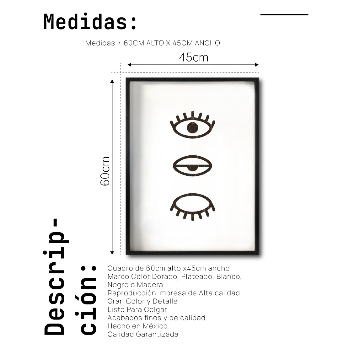 Cuadro Decorativo Abstract Colors 034 - Ojo