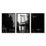 Cargar imagen en el visor de la galería, Set Cuadros Decorativos NY 034 - Triptico Manhattan Bridge New York Dumbo
