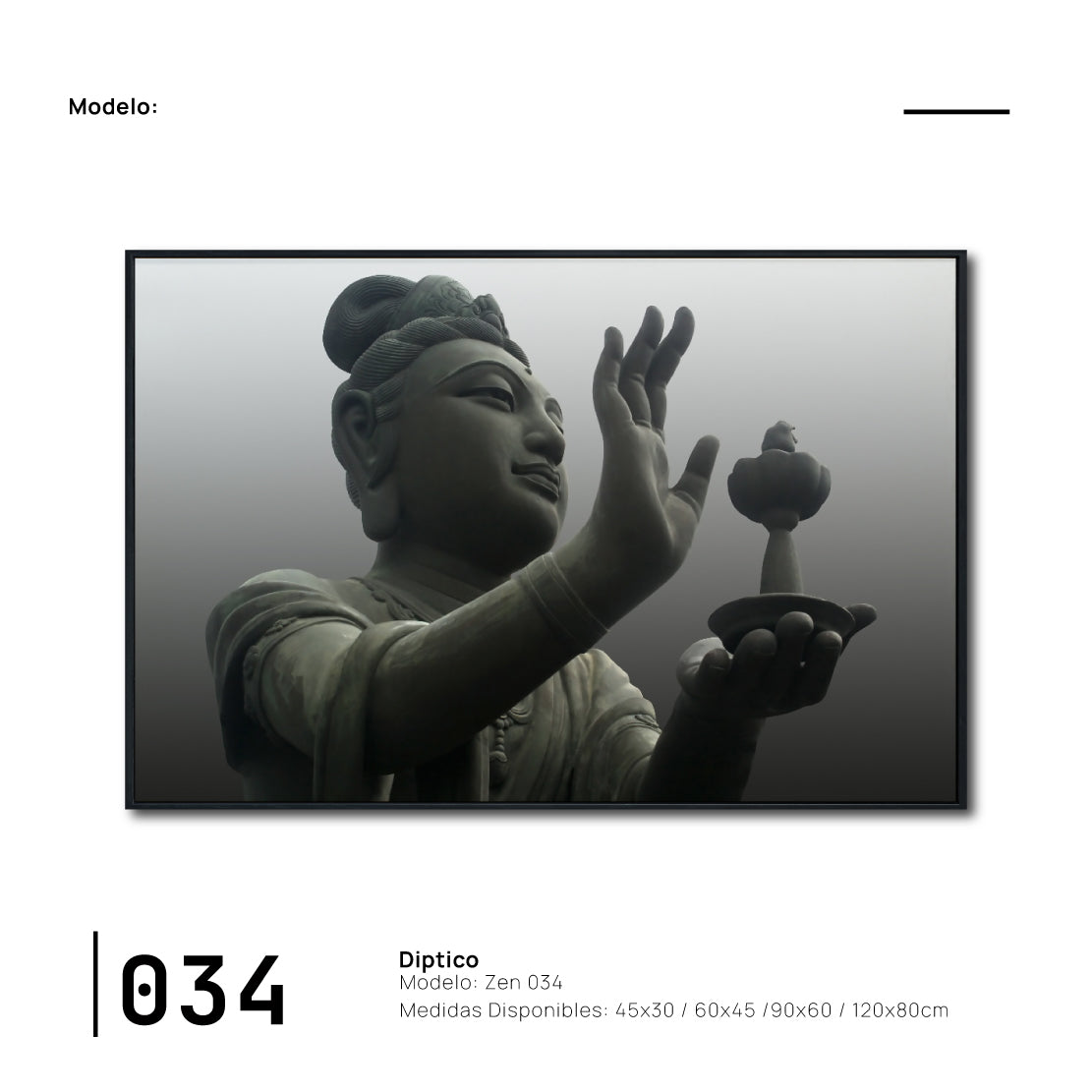 Cuadro Decorativo - Zen 034 - Buda en Oración