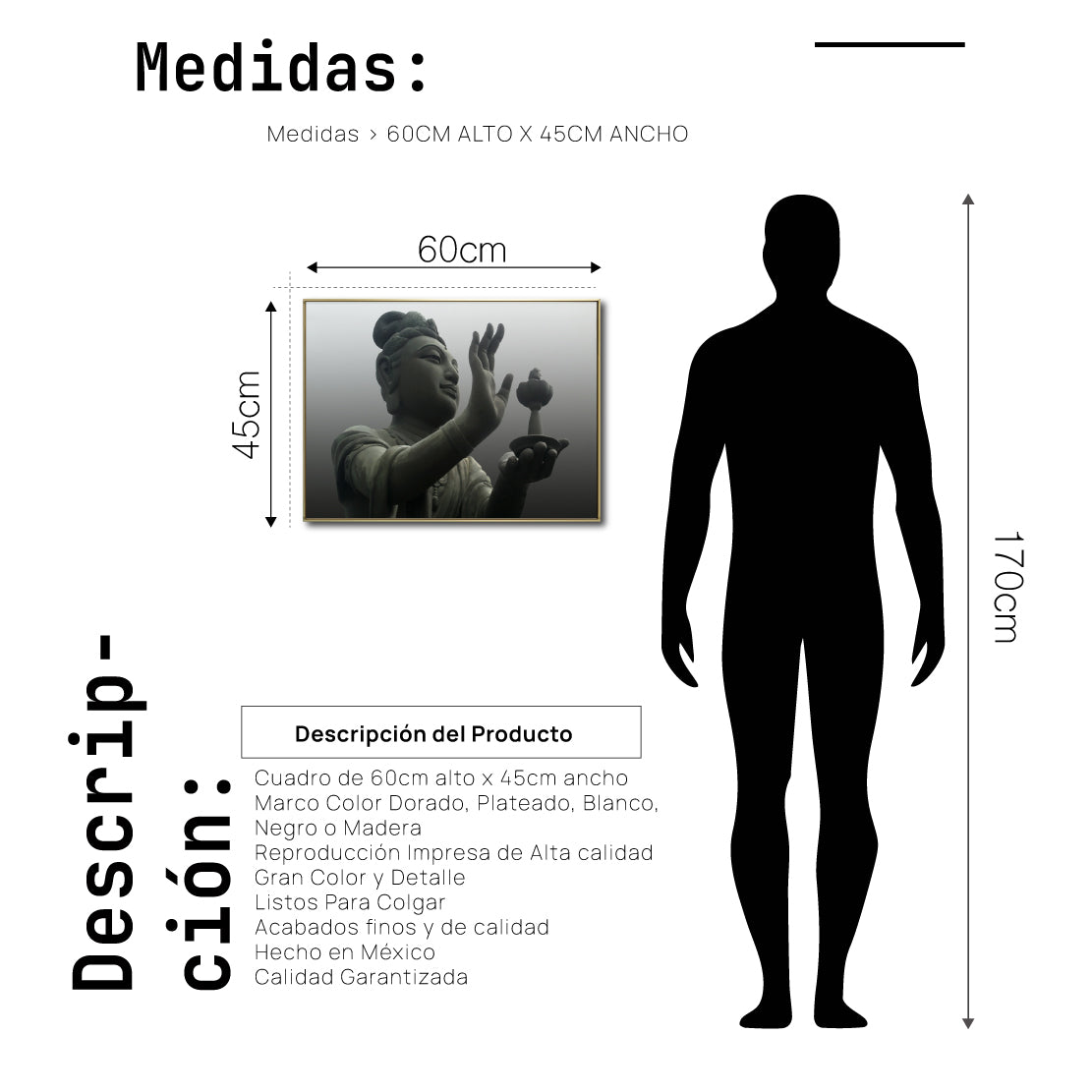 Cuadro Decorativo - Zen 034 - Buda en Oración