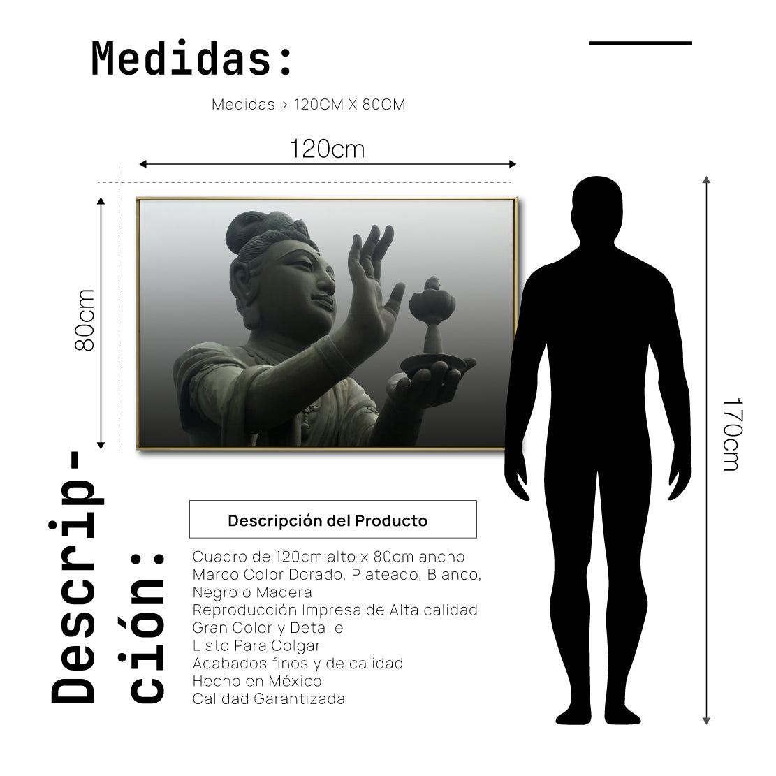 Cuadro Decorativo - Zen 034 - Buda en Oración