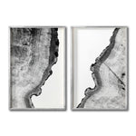 Cargar imagen en el visor de la galería, Set Cuadros Decorativos Abstracto Negro Arena 035 - Para Comedor
