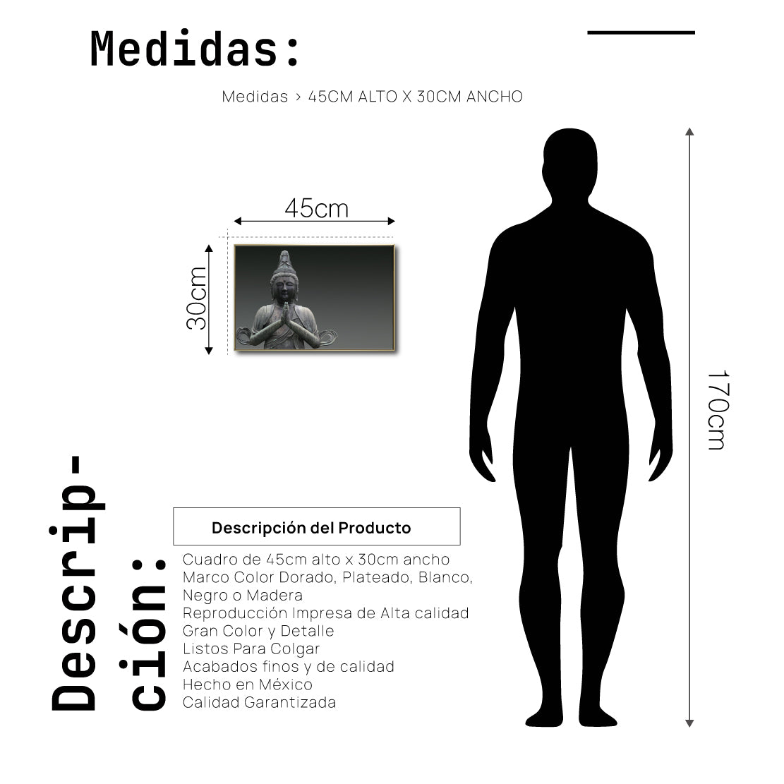 Cuadro Decorativo - Zen 035 - Buda en Meditación