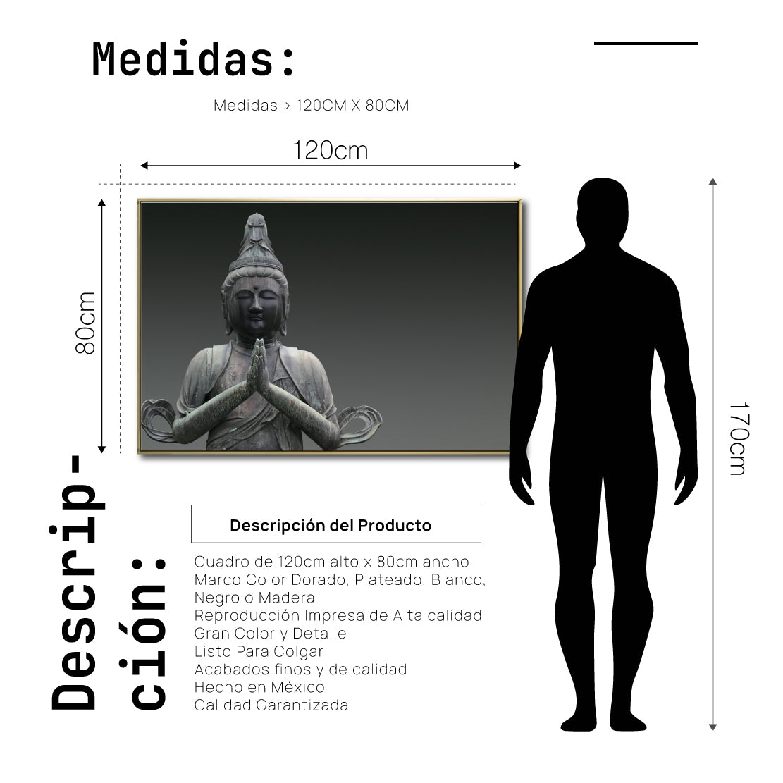 Cuadro Decorativo - Zen 035 - Buda en Meditación