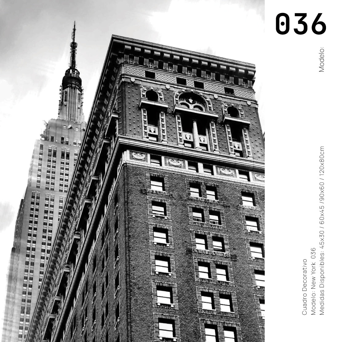 Cuadro Decorativo NY 036 - Empire State Nueva York