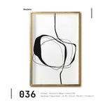 Cargar imagen en el visor de la galería, Cuadro Decorativo Abstracto Negro Arena 036 - Para Credenza
