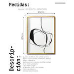 Cargar imagen en el visor de la galería, Cuadro Decorativo Abstracto Negro Arena 036 - Para Credenza

