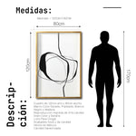 Cargar imagen en el visor de la galería, Cuadro Decorativo Abstracto Negro Arena 036 - Para Credenza
