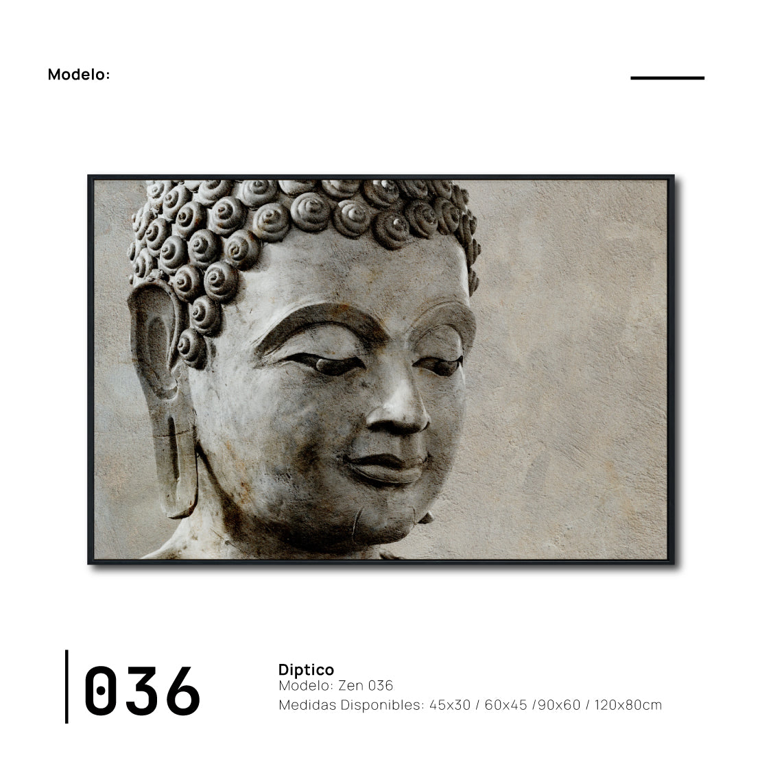 Cuadro Decorativo - Zen 036 - Buda en Meditación