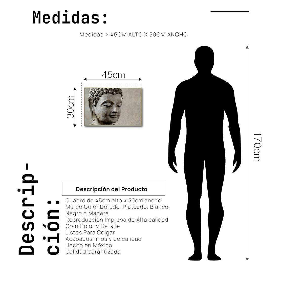 Cuadro Decorativo - Zen 036 - Buda en Meditación