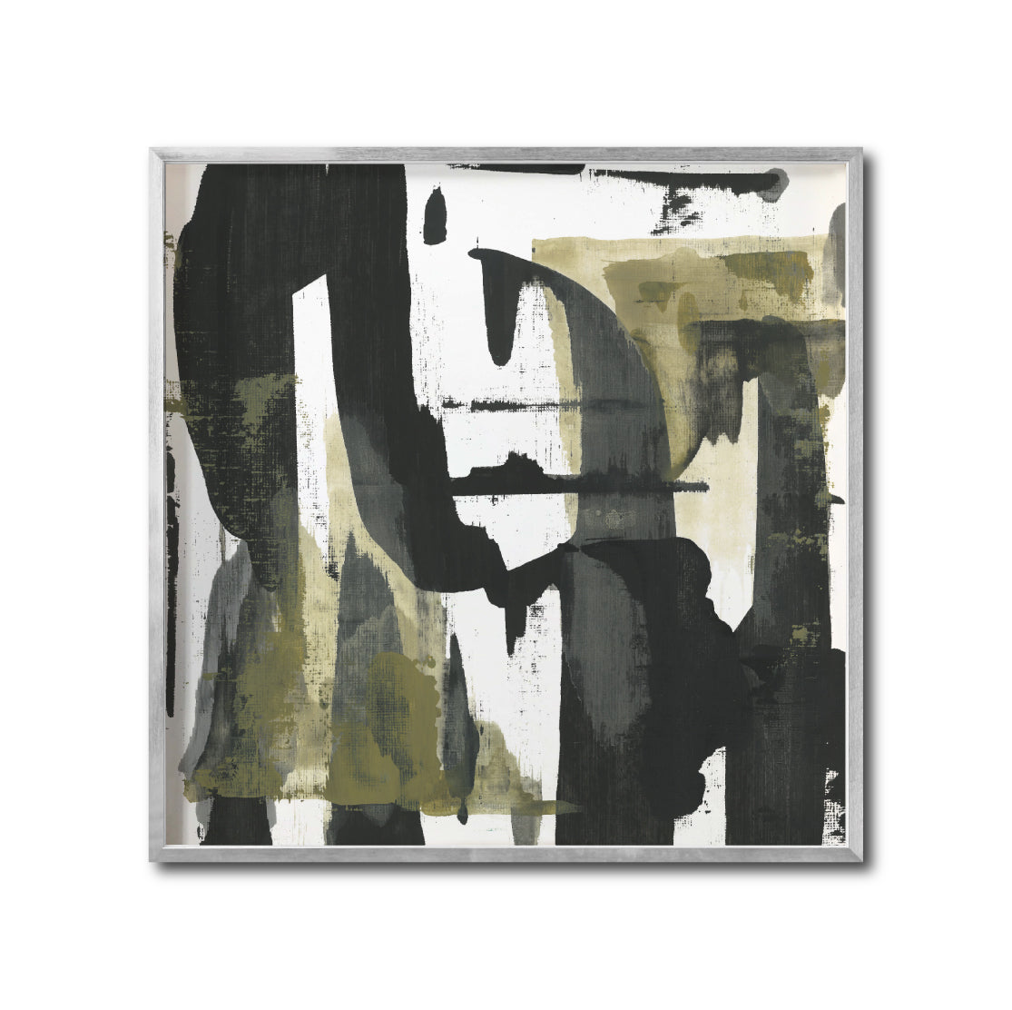 Cuadro Decorativo Abstracto Negro Arena 037 - Para Credenza