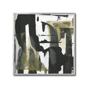 Cuadro Decorativo Abstracto Negro Arena 037 - Para Credenza