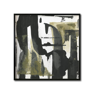 Cuadro Decorativo Abstracto Negro Arena 037 - Para Credenza
