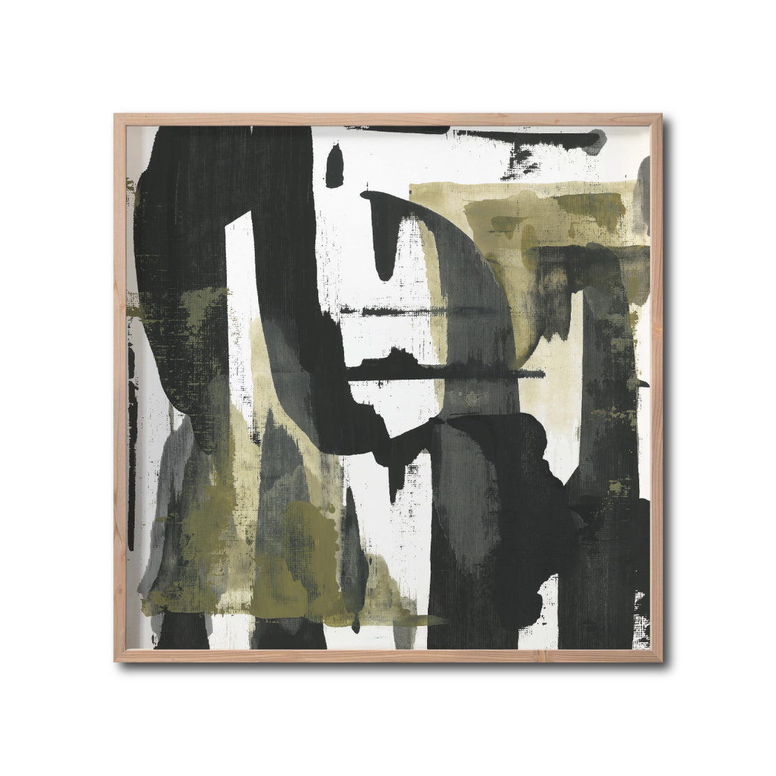 Cuadro Decorativo Abstracto Negro Arena 037 - Para Credenza